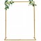 Wedding Arch Stand Gold Garden Arch Outdoor Backdrop Decor Rack 120*35*150cm